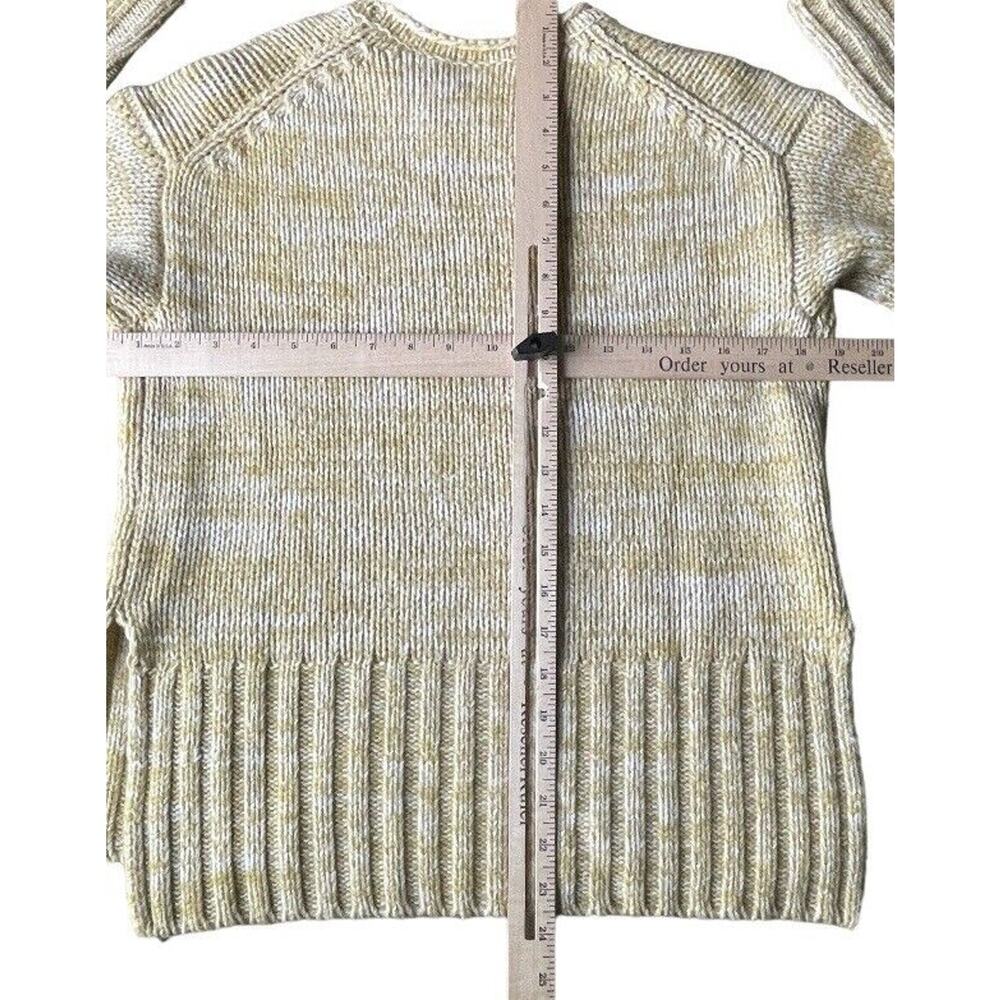NWOT Vince Sweater Womens XXS Yellow Marled Wool & Cashmere Moss Glow Relaxed - Picture 9 of 12